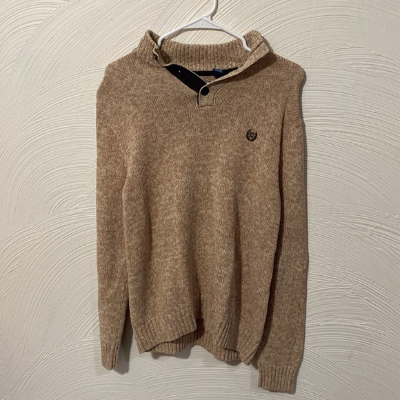 Chaps Medium men’s 100% cotton long sleeve quarter button up - Picture 10 of 16